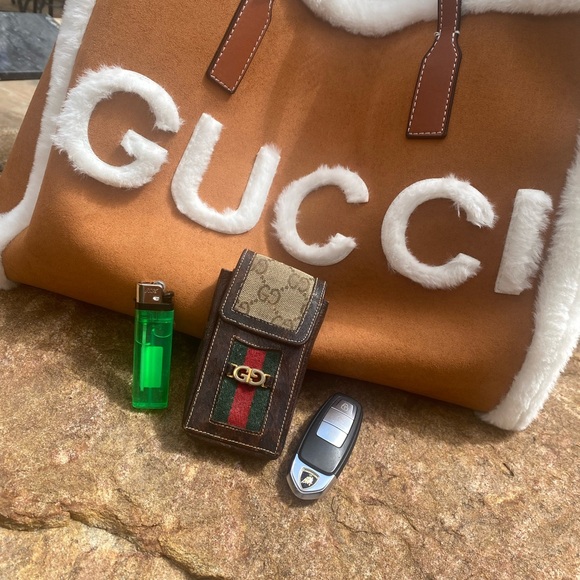 Auth rare GUCCI monogram case card key holder , lighter stash box case - Picture 3 of 10